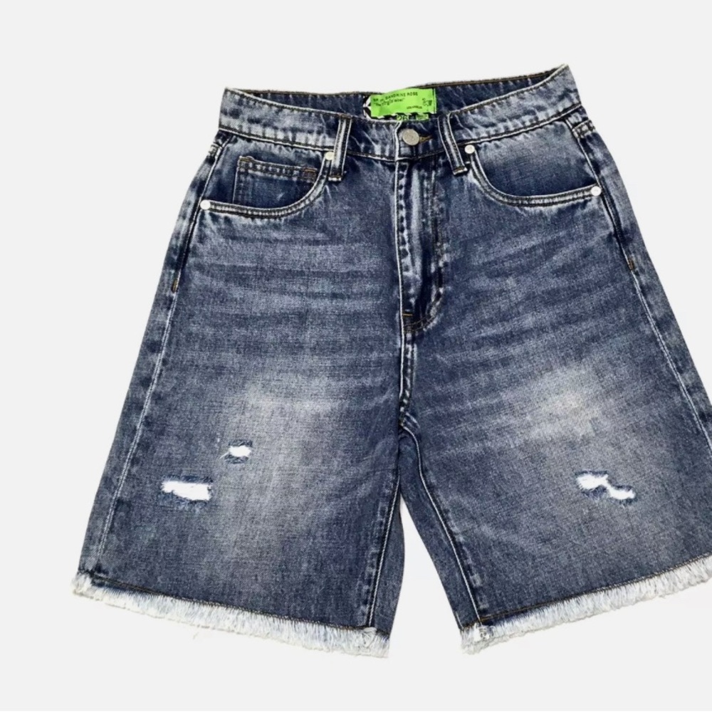 Sandrine Rose x Free People Indigo Jean Shorts